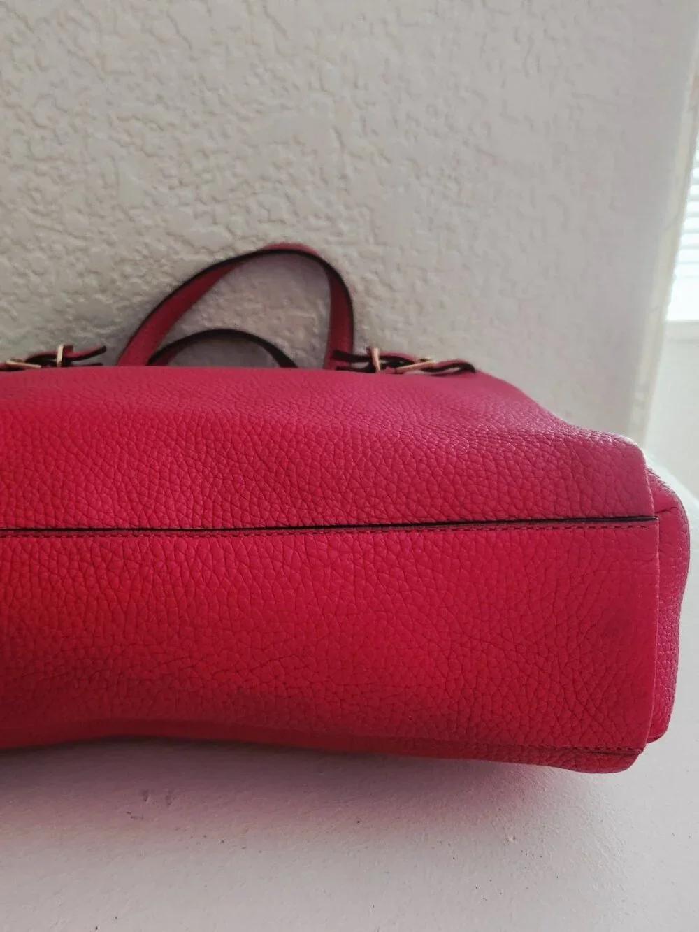 Euc Kate Spade NY Dark Pink Leather Shoulder Bag Purse